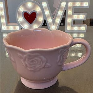 Valentine’s Day Potter’s Studio Soft Pink Beautiful Mug With Glossy Finish.